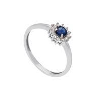 Ringe Babila Milano Dame Colore in Weißgold Zaffiro 0.24 Ct 270977ZB - 270977ZB